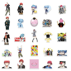 100pcs Assassination Classroom Korosensei Series Waterproof Stickers