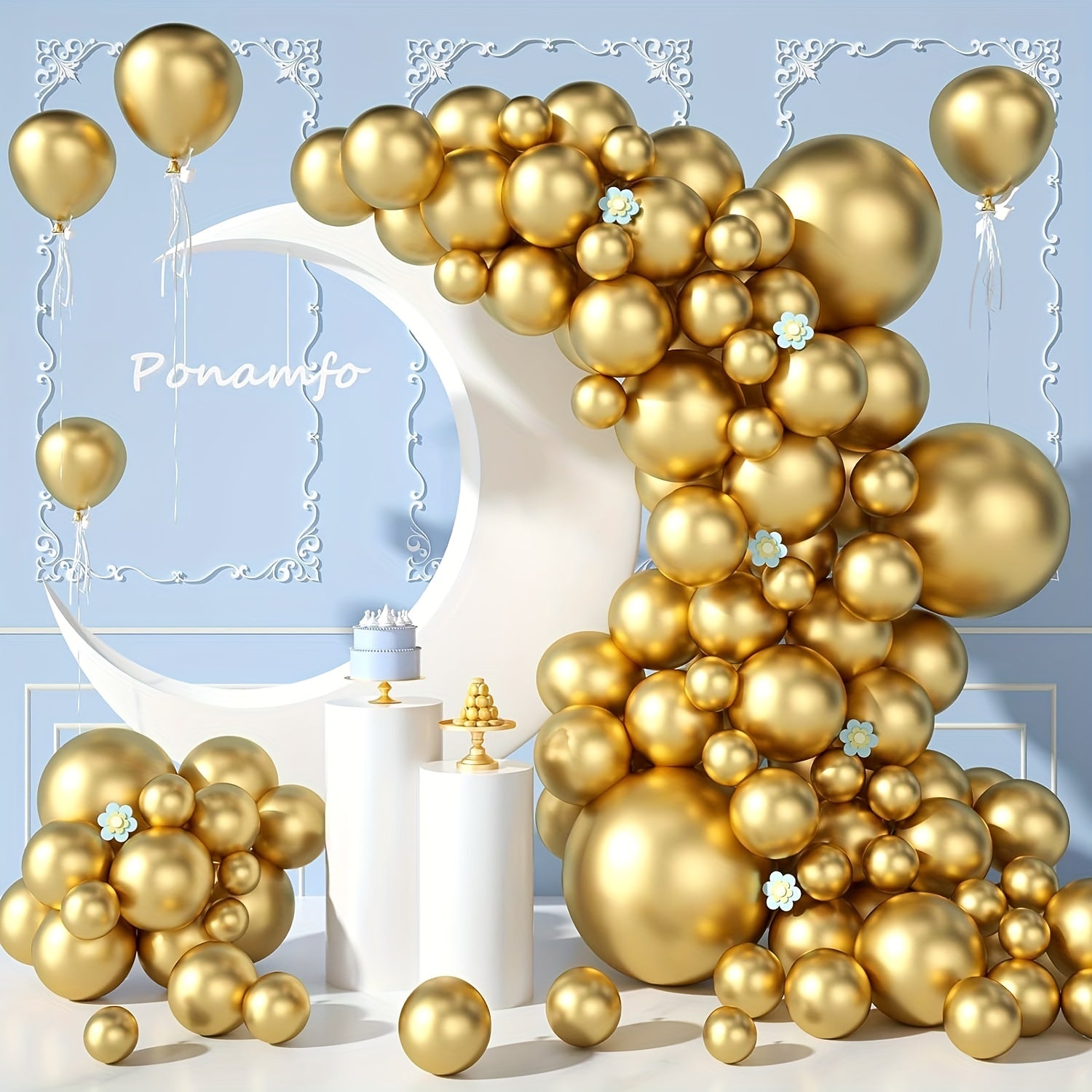 60pcs Thickened Balloons 12 7 25 4 30 48 45 72 Cm Balloon Garland Arch Kit