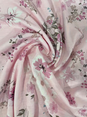 Women's Plus Size Floral Print Long Sleeve V Neck Dress