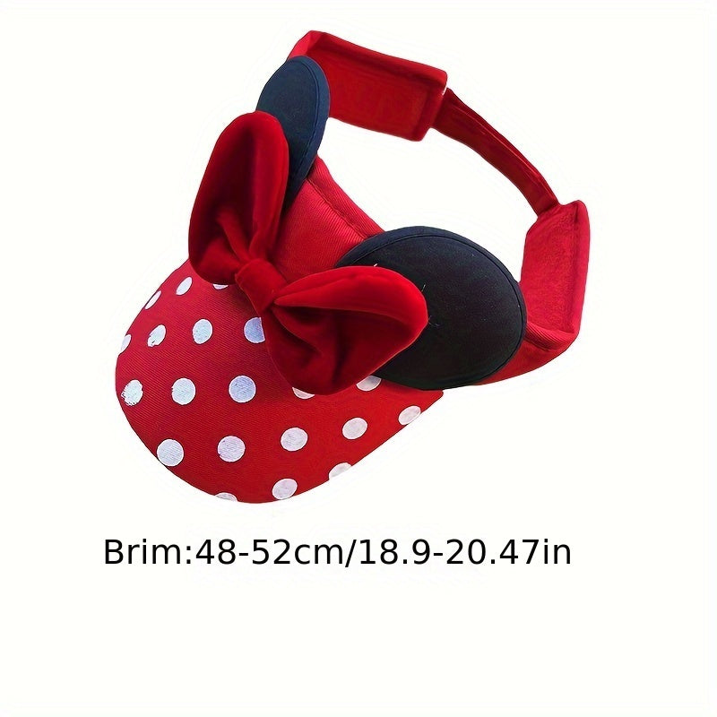 Baby Toddler Girls Mouse Ear Sun Visor Hat with Bow