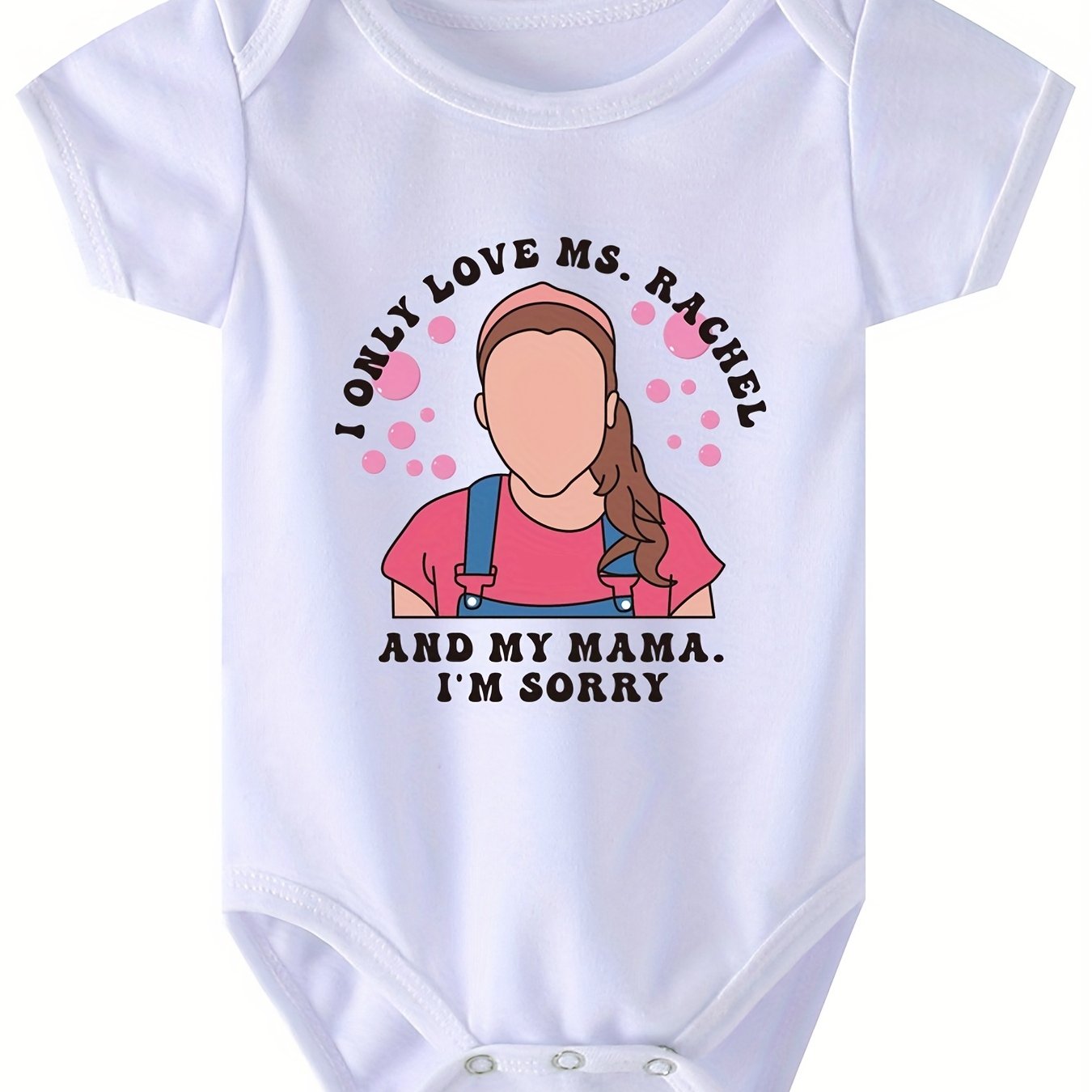 Baby Girls Cartoon Print Onesie for Summer