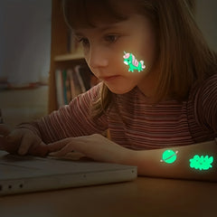 Nightglow Temporary Tattoos for Kids - Waterproof & Long lasting