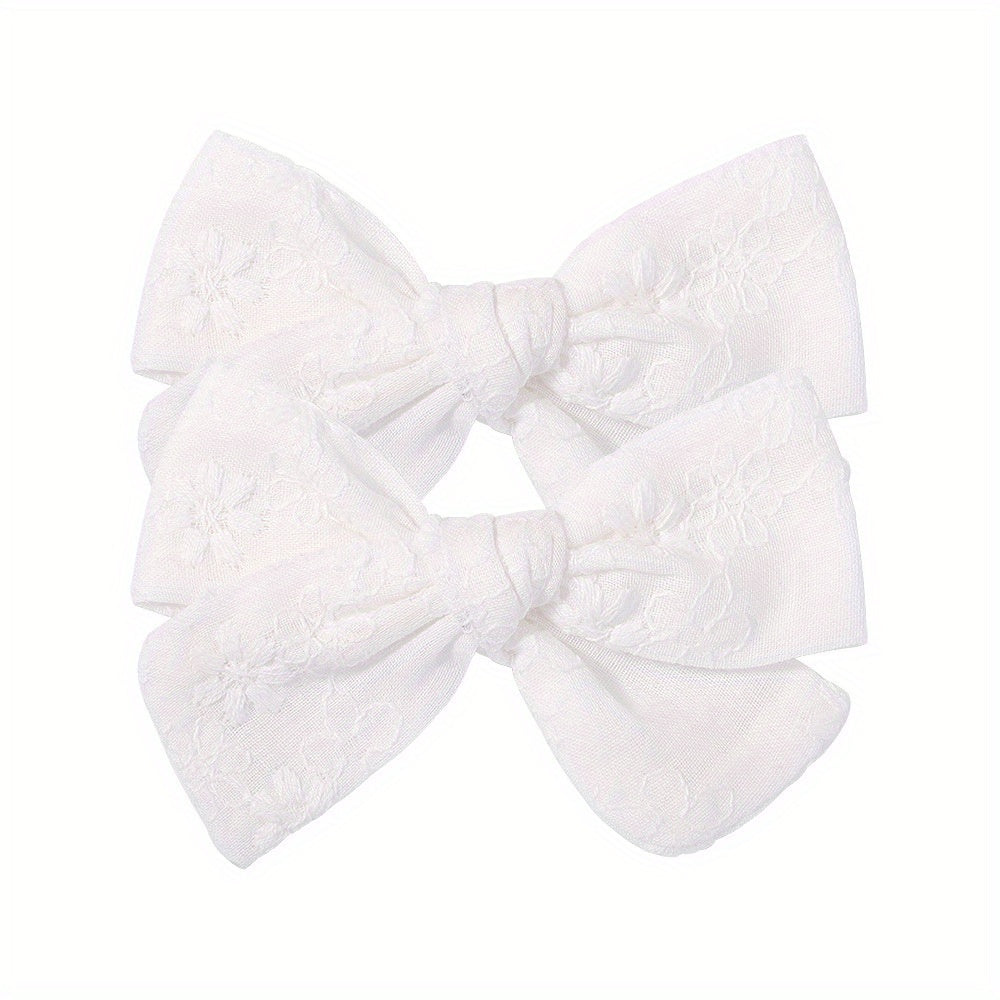Baby Girls Bow Hair Clips Decorative Headwear Accessories