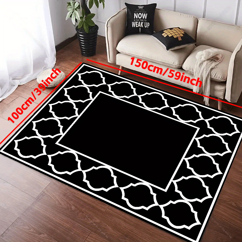 Outdoor Indoor Area Rugs Floor Mat Anti-slip Rubber Backing