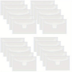 20pcs Clear Seal Stamp & Mold Organizer Bag Reusable Plastic Storage Bag