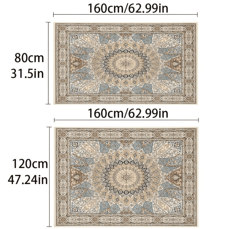 Boho Carpet Floor Mat Ethnic Style Persian Carpet 80 120 Polyester Rectangle Rug