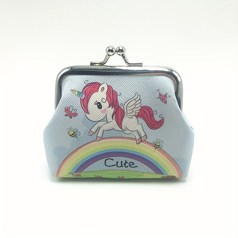 Unicorn Coin Purse for Kids, Cute Cartoon Wallet Gift