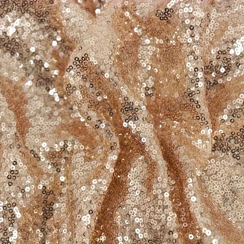 Glitter Sequin Table Cloth Rose Golden Tablecloth Wedding Birthday Party