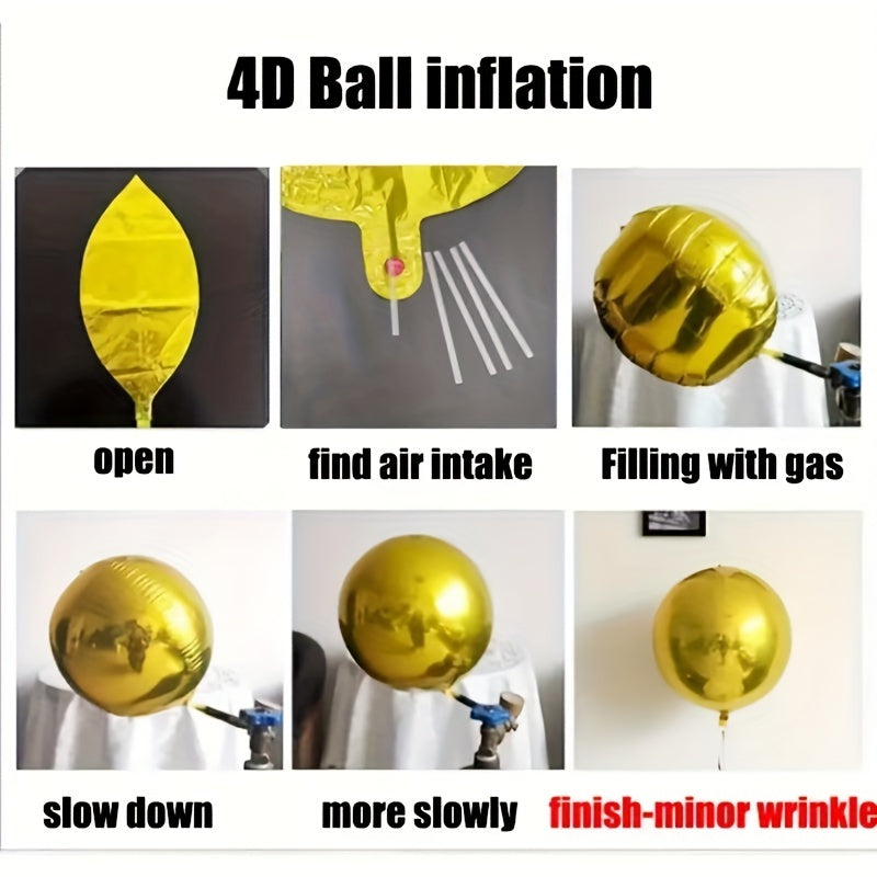 5pcs 81 4D Foil Balloons Decorative Party Helium Balloons