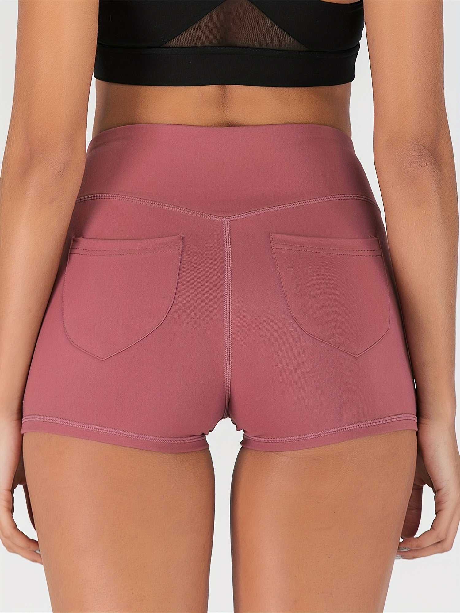 Yoga Shorts with Pocket Women's Fitness Running Shorts
