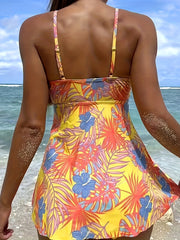 V Neck Tankini Set