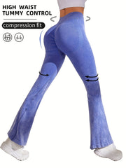 High Stretch Flare Leg Sports Pants Women's Activewear