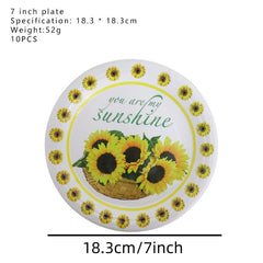 Sunflowers Party Supplies Tableware Balloons Decor