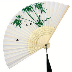 Chinese Style Folding Fan Vintage Painted Fan Dance Accessories