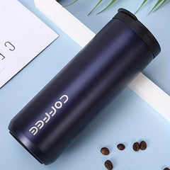 500ml Stainless Steel Insulated Coffee Cup Water Bottle for Outdoor