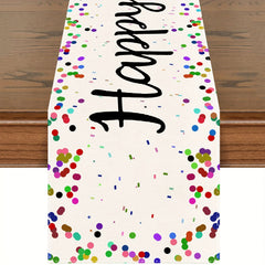 Happy Birthday Table Runner 33x182 cm