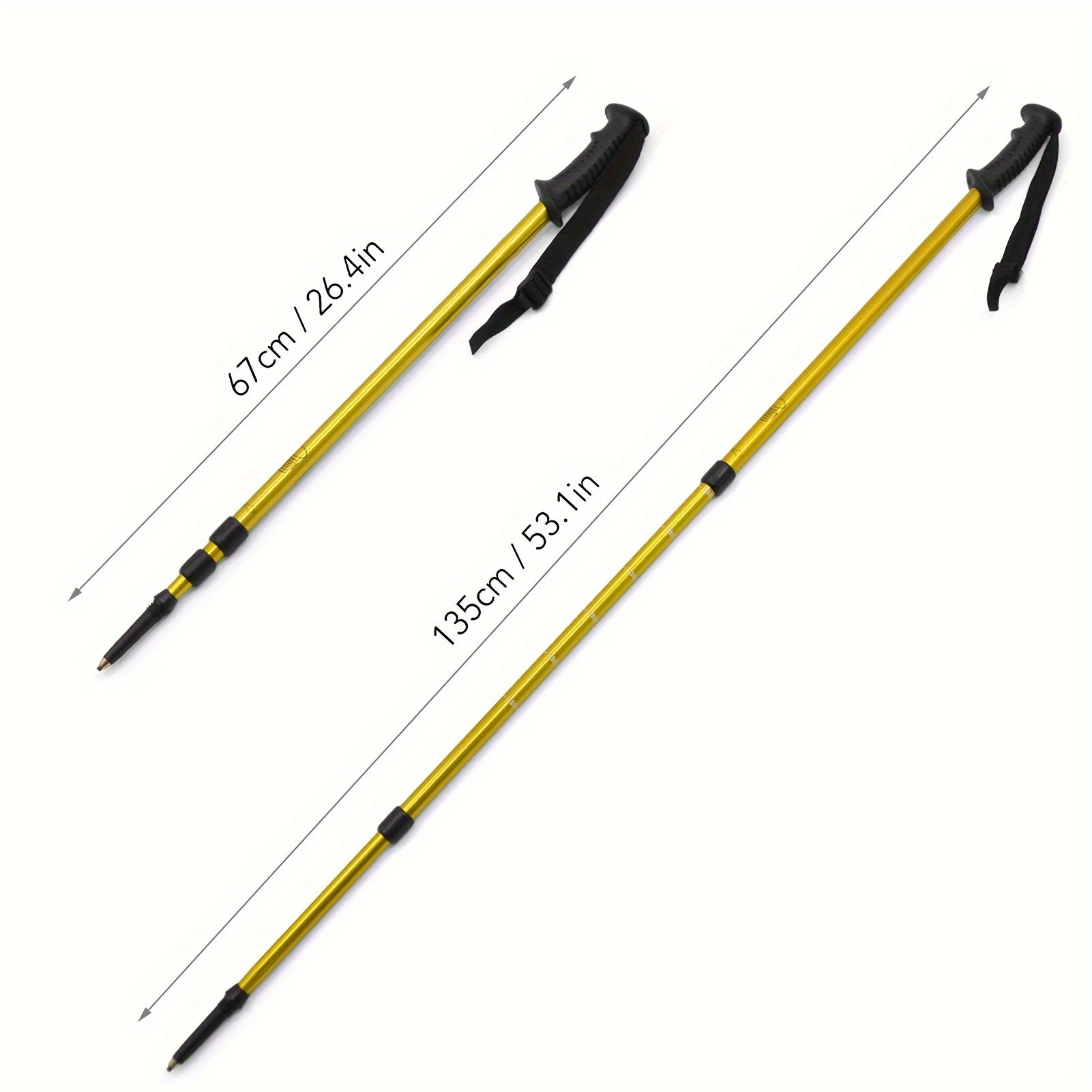 Unisex Double Snowboards & Ski Poles Set for Ski Sports