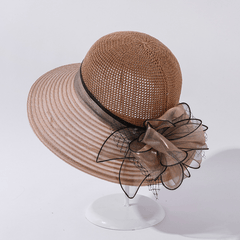 Flower Decor Sun Hat For Women Ladies Girls Year Presents