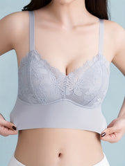 2pcs Lace Push Up Bras Wireless Comfortable Women's Lingerie