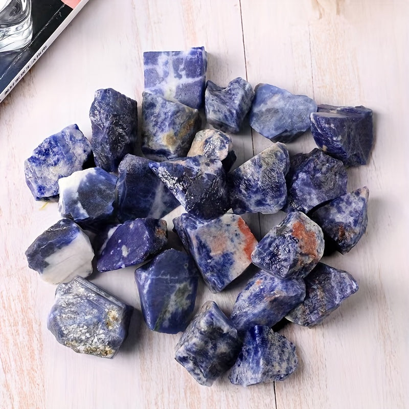 Natural Sodalite Crystal Stone 100-300g Raw Material Gravel Aromatherapy