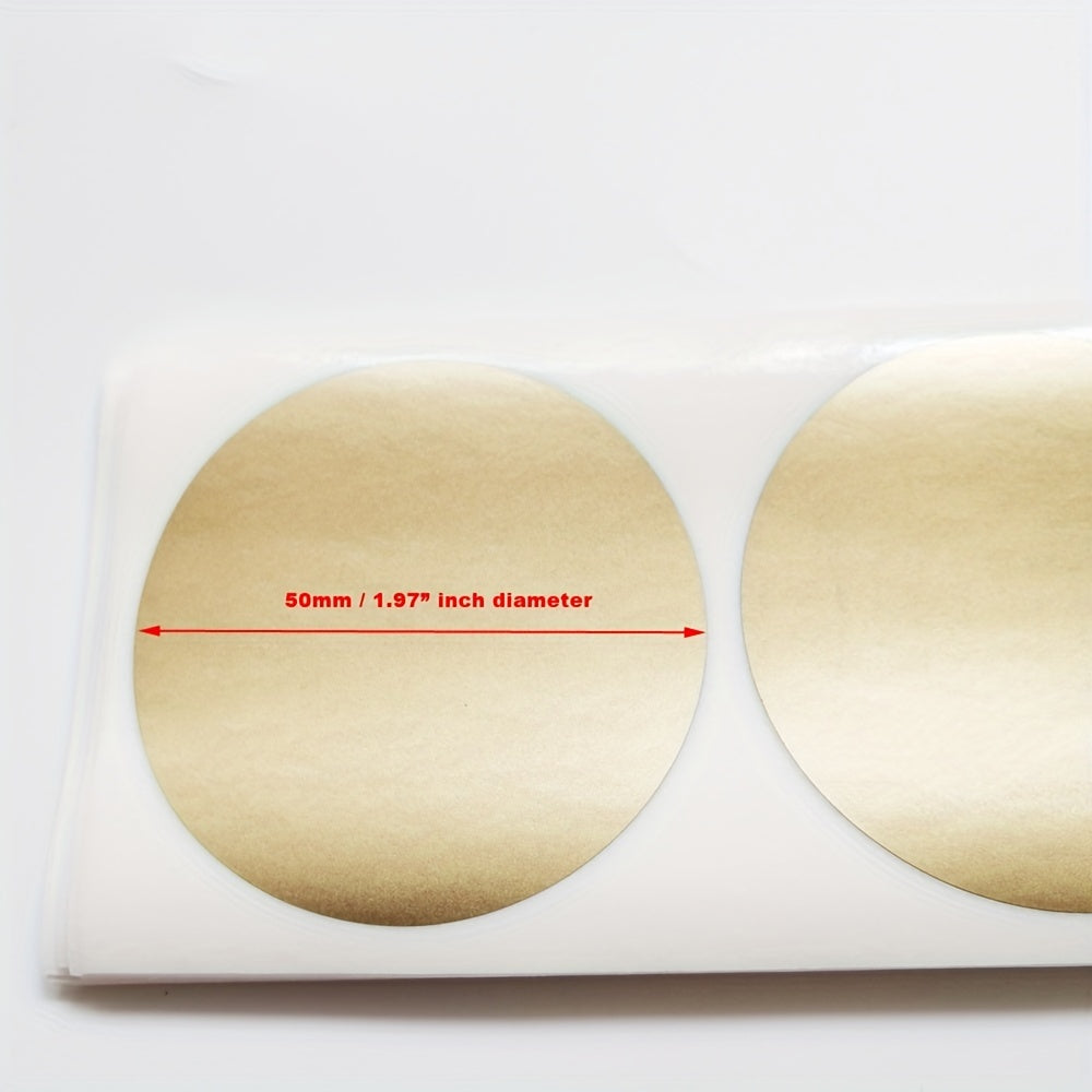 100pcs Golden Scratch Off Stickers DIY Games & Cards 1.97 Diameter
