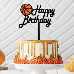 Basketball Birthday Cake Topper - Perfect Party Decoration