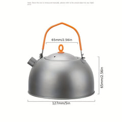 Portable Pure Titanium Boiling Kettle Lightweight Teapot
