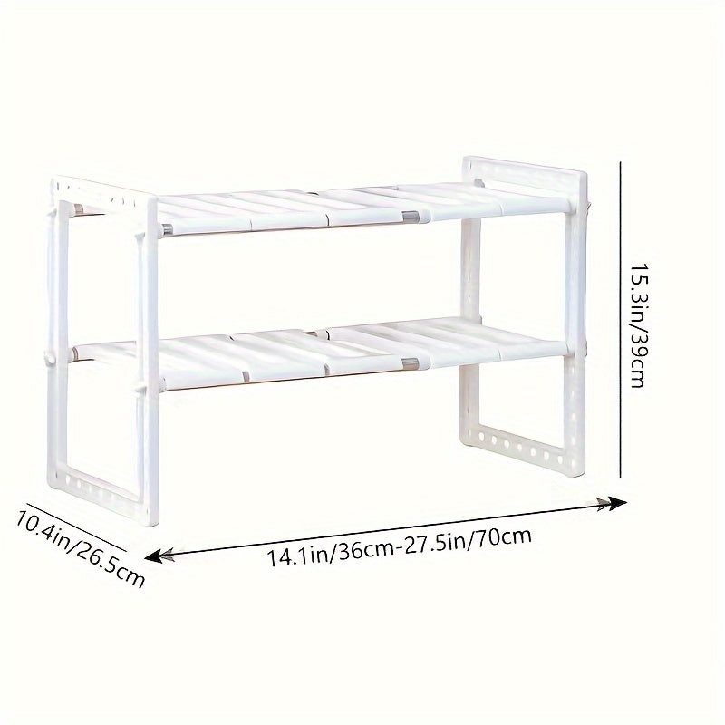 1pc Stainless Steel Storage Rack Shoe Rack Cabinet Holder Home Closet Organizer
