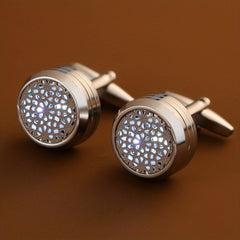 Golden Stainless Steel Cufflinks for Men