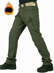 Men's Fleece Cargo Pants for Hiking Climbing