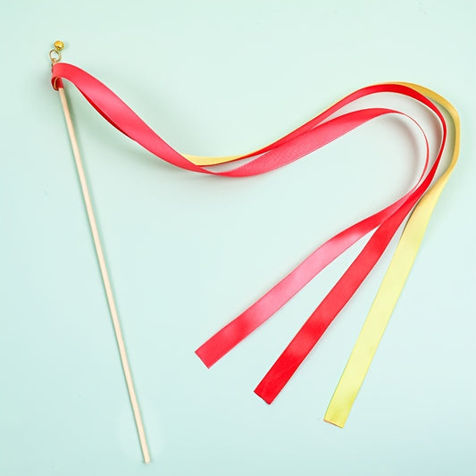6pcs Colorful Ribbon Fairy Stick Pastel Ribbon Wedding Decoration