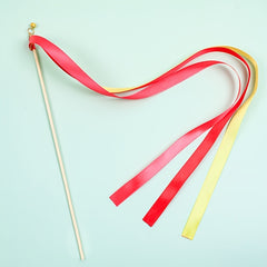6pcs Colorful Ribbon Fairy Stick Pastel Ribbon Wedding Decoration