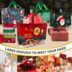 4pcs Large Christmas Gift Bags With Handles