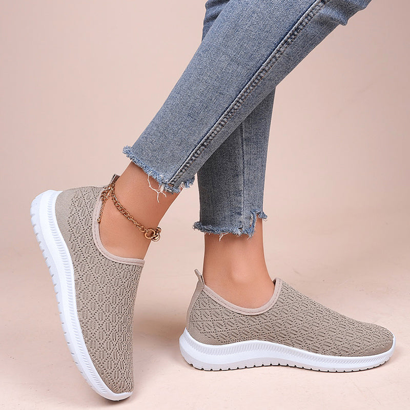 Women's Breathable Mesh Slip On Shoes - Lightweight