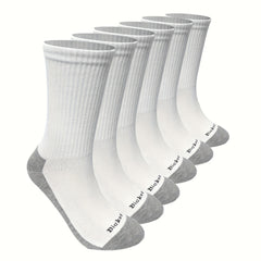 6 Pairs Unisex Casual Breathable Mid-calf Socks
