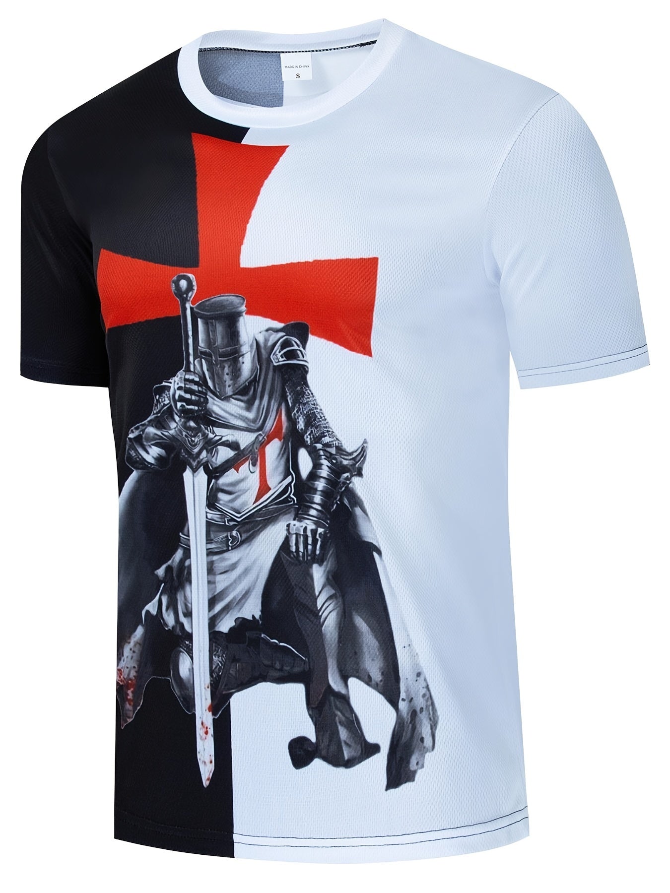 Men's American Flag Knight Astronaut Tee