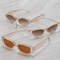 3pairs Cat Eye Personalized Sunglasses Geometric Lens Eyewear