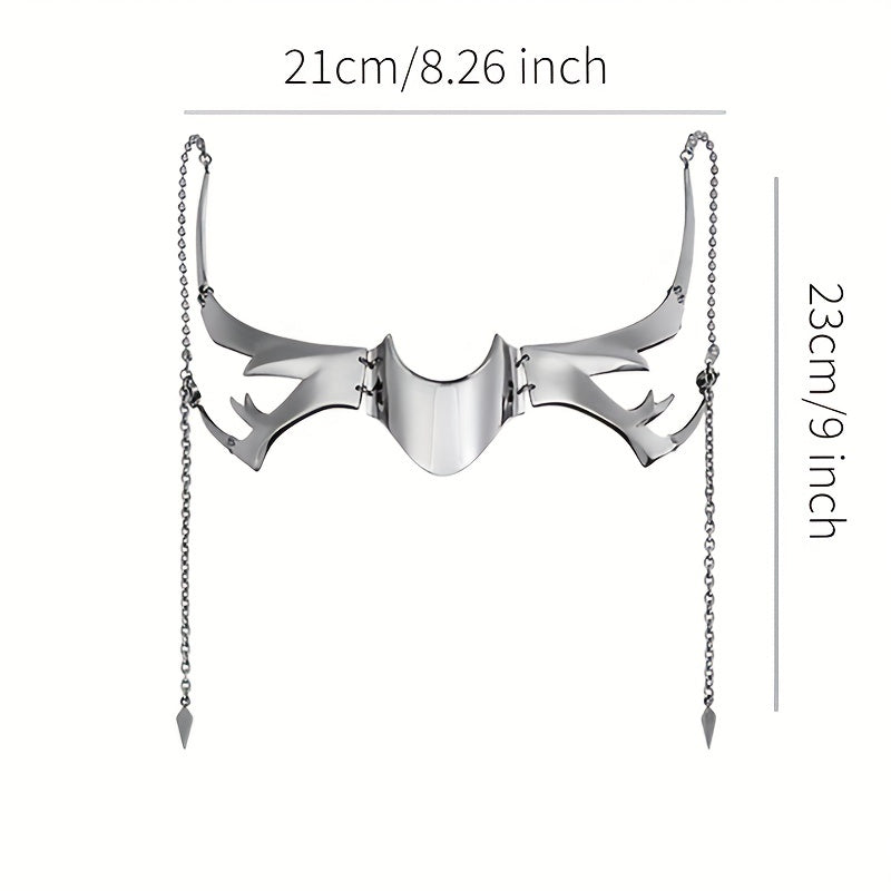 Gothic Punk Silvery Mask for Parties