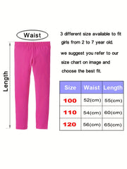 Girls Modal Leggings 4-Piece Set