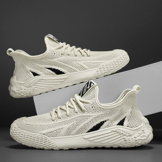 Men's Lace up Mesh Sneakers Athletic Shoes Breathable Running Basketball