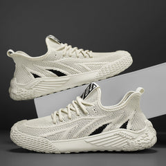 Men's Lace up Mesh Sneakers Athletic Shoes Breathable Running Basketball