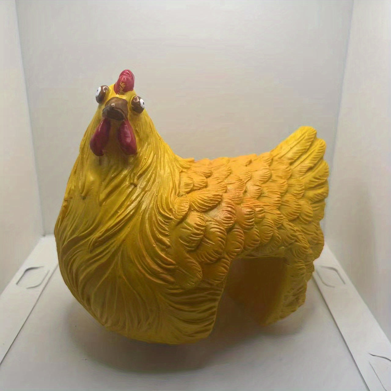 Resin Hen Yard Decoration Clip Ladder Ornament
