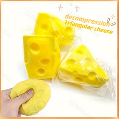 Cheese Pinch Toy Soft Rubber Slow Rebound Vent Ball Novelty Toy