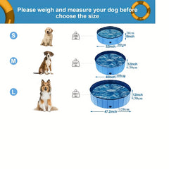 Portable & Slip Resistant Dog Pool for Summer Fun