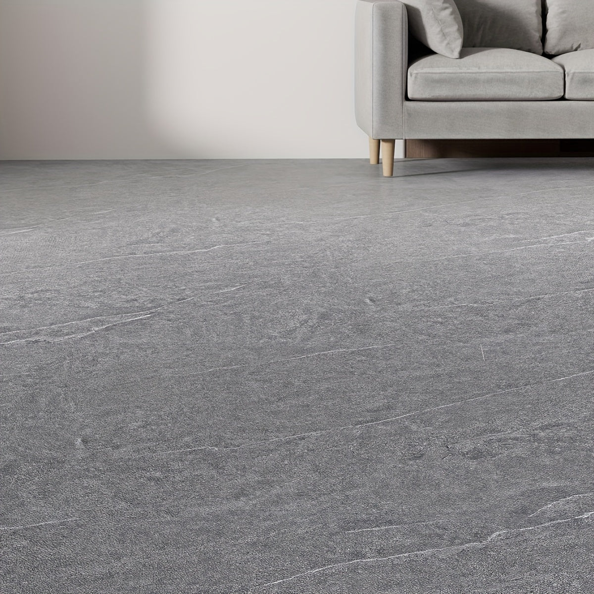 Retro Gray Cement Grain Crack Floor Sticker Anti Slip Waterproof