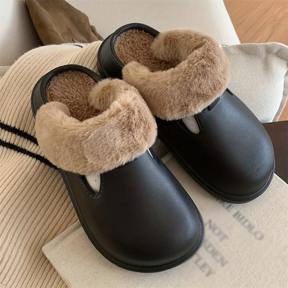 XIXITIAO Boys' Cozy Winter House Shoes Non-slip Indoor Slippers