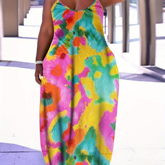 Tie Dye Maxi Cami Dress