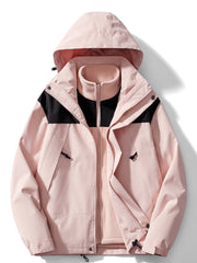 Women's 3-in-1 Outdoor Sports Jacket - Windproof & Waterproof