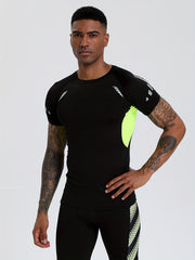 Men's Quick Dry Sports T Shirt High Stretch Compression
