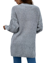 Warm Open Front Cardigan with Pockets for Women